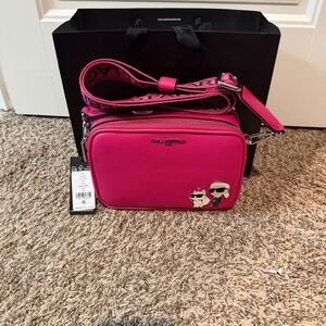 Karl Lagerfeld Fuchsia Maybelle Crossbody